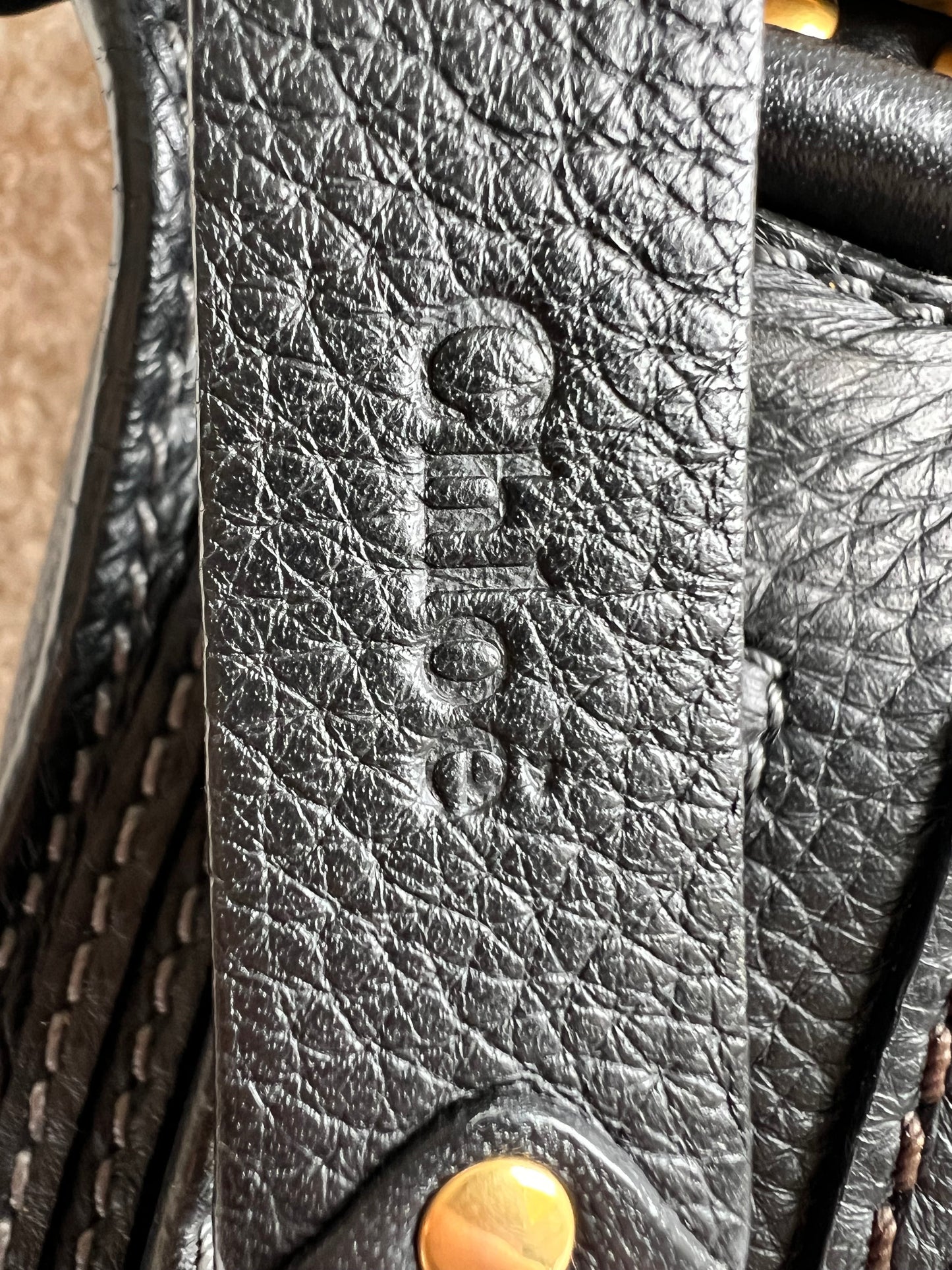 Chloe Black Mini Marcie Double Carry Bag