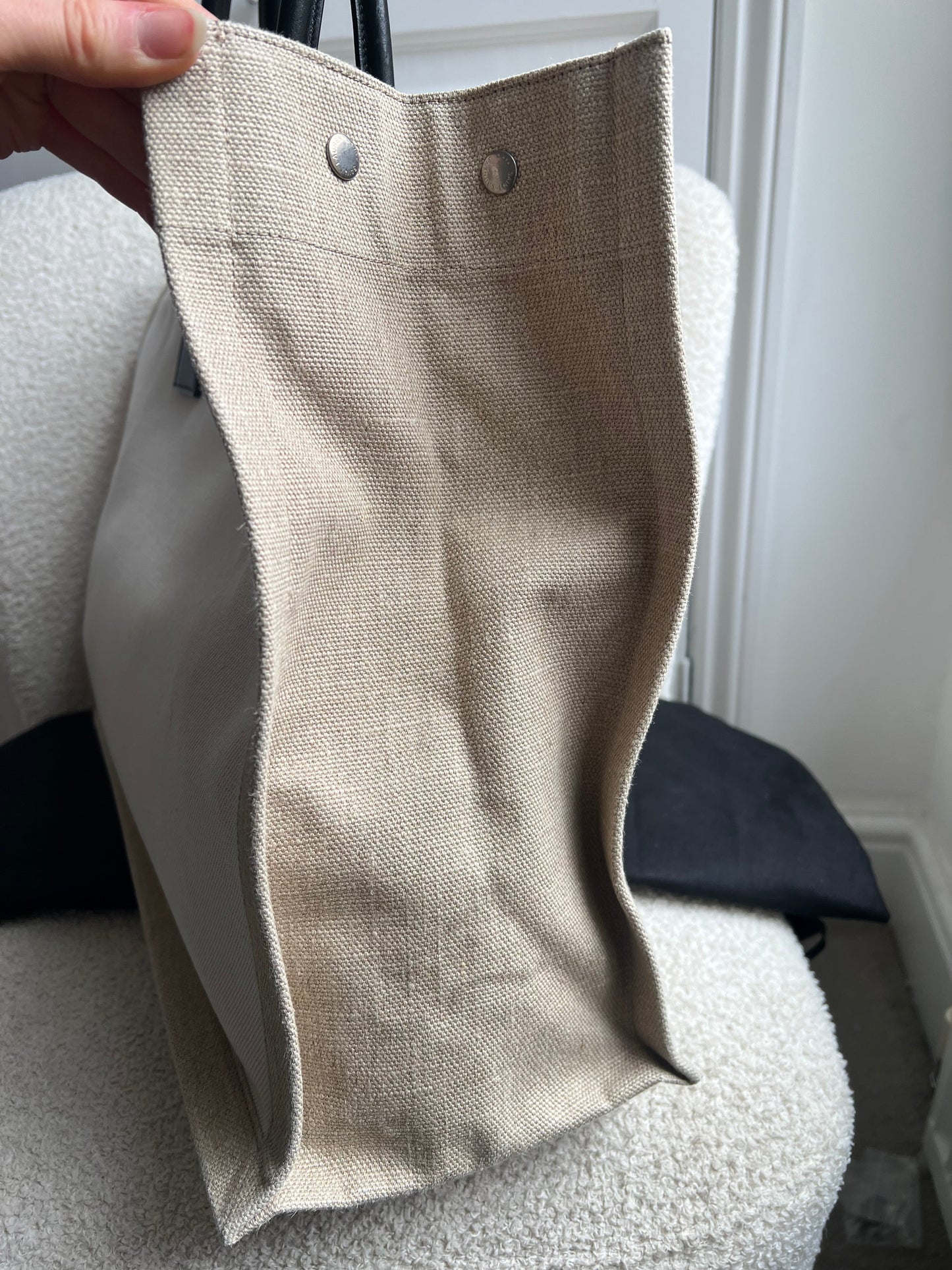 Yves Saint Laurent Large Rive Gauche in Canvas and Printed Leather (RRP £1440)