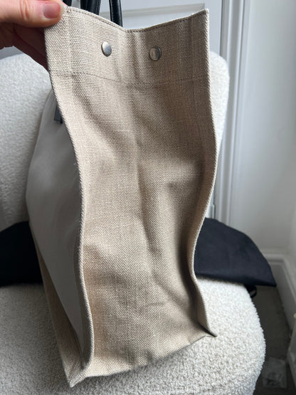 Yves Saint Laurent Large Rive Gauche in Canvas and Printed Leather (RRP £1440)