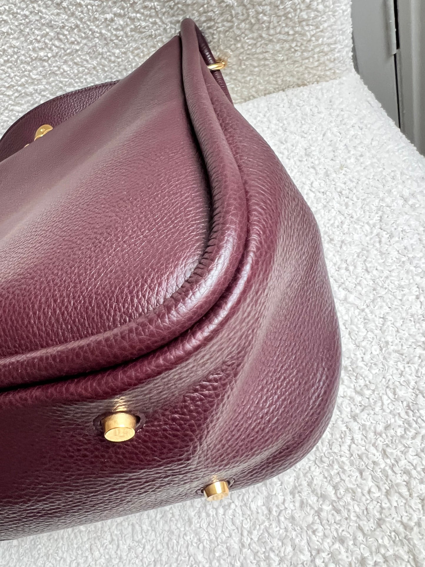 Mulberry Large Leighton in Oxblood with Gold Hardware (RRP £1,095)