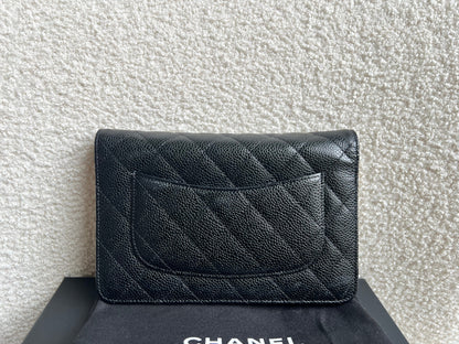Chanel Black Caviar Wallet on Chain (RRP £2,930)