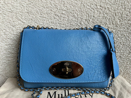 Mulberry Cornflower Blue Regular Lily with Gold Hardware (RRP £995)