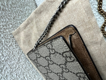 Gucci Dionysus GG Supreme Super Mini Shoulder Bag (RRP £890)