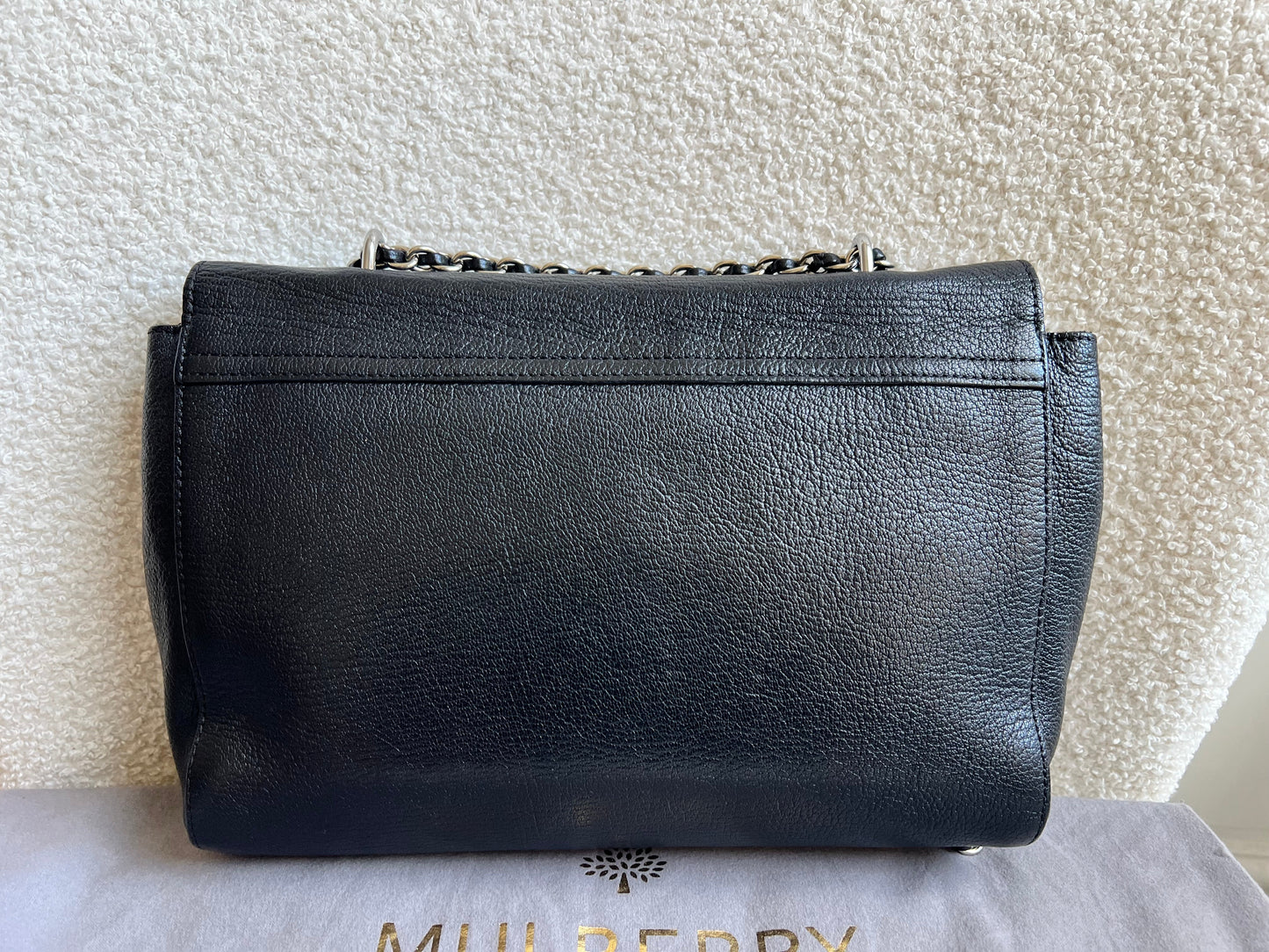 Mulberry Black Medium Lily with Silver Hardware (RRP £1095)