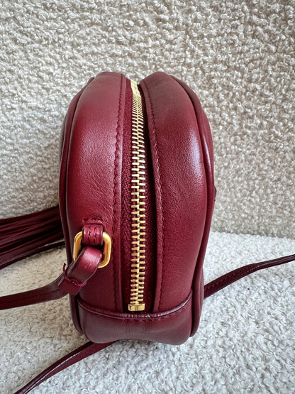 Yves Saint Laurent (YSL) Burgundy Blogger Camera Bag