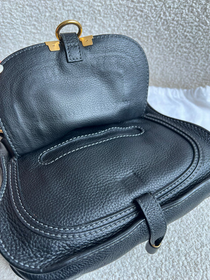 Chloe Black Mini Marcie Double Carry Bag