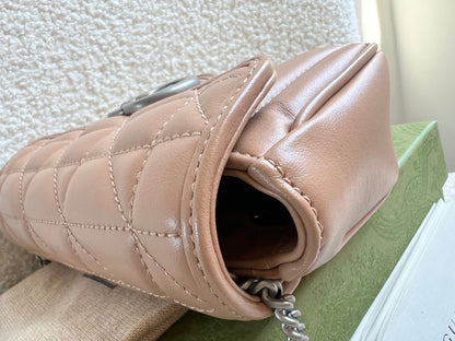 Gucci GG Beige Marmont Super Mini Aria Shoulder Bag (RRP £985)