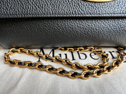 Mulberry Black Medium Lily with Gold Hardware (RRP £1095)
