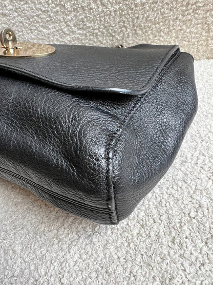 Mulberry Black Regular Lily with Gold Hardware