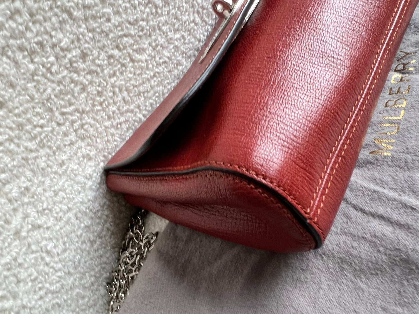 Mulberry Rust Regular Lily with Silver Hardware