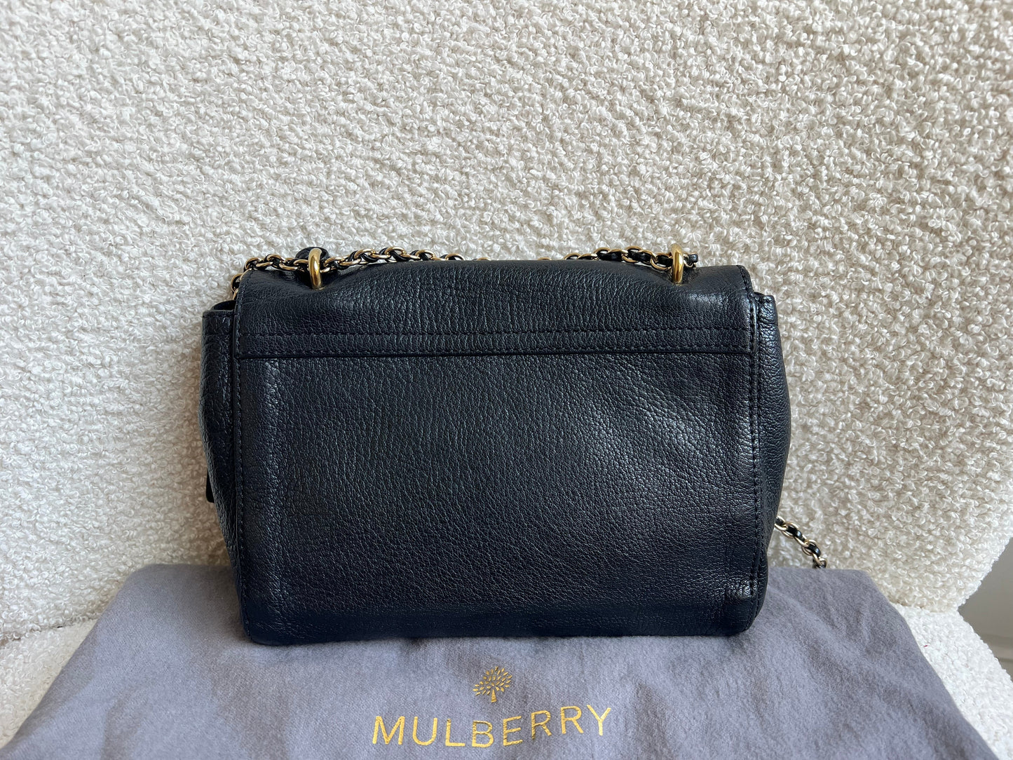 Mulberry Black Regular Lily with Gold Hardware (RRP £995)