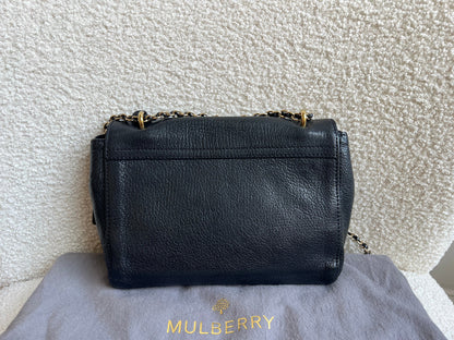 Mulberry Black Regular Lily with Gold Hardware (RRP £995)