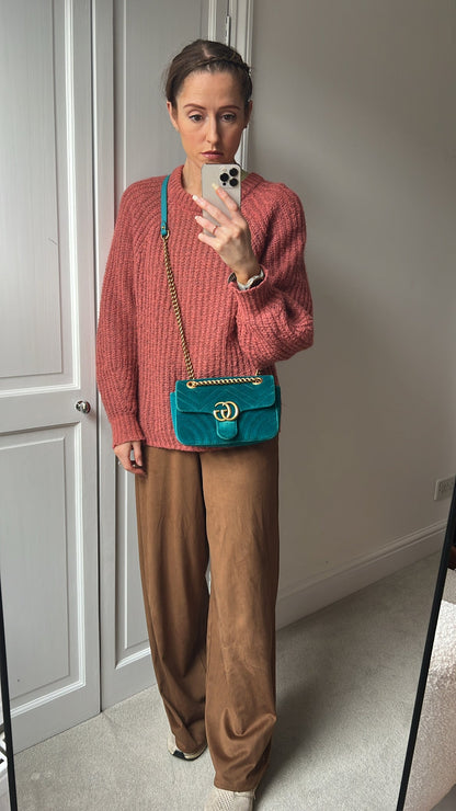 Gucci GG Mini Velvet Marmont Mini Shoulder Bag (RRP £1295)