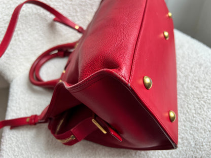 Yves Saint Laurent (YSL) Red Small Cabas Chyc Bag (RRP £1,350)