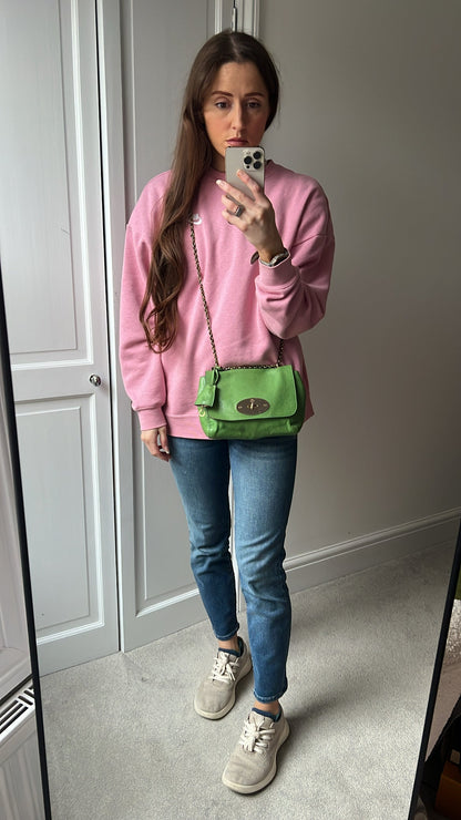 Mulberry Grass Green Regular Lily with Gold Hardware (RRP £895)