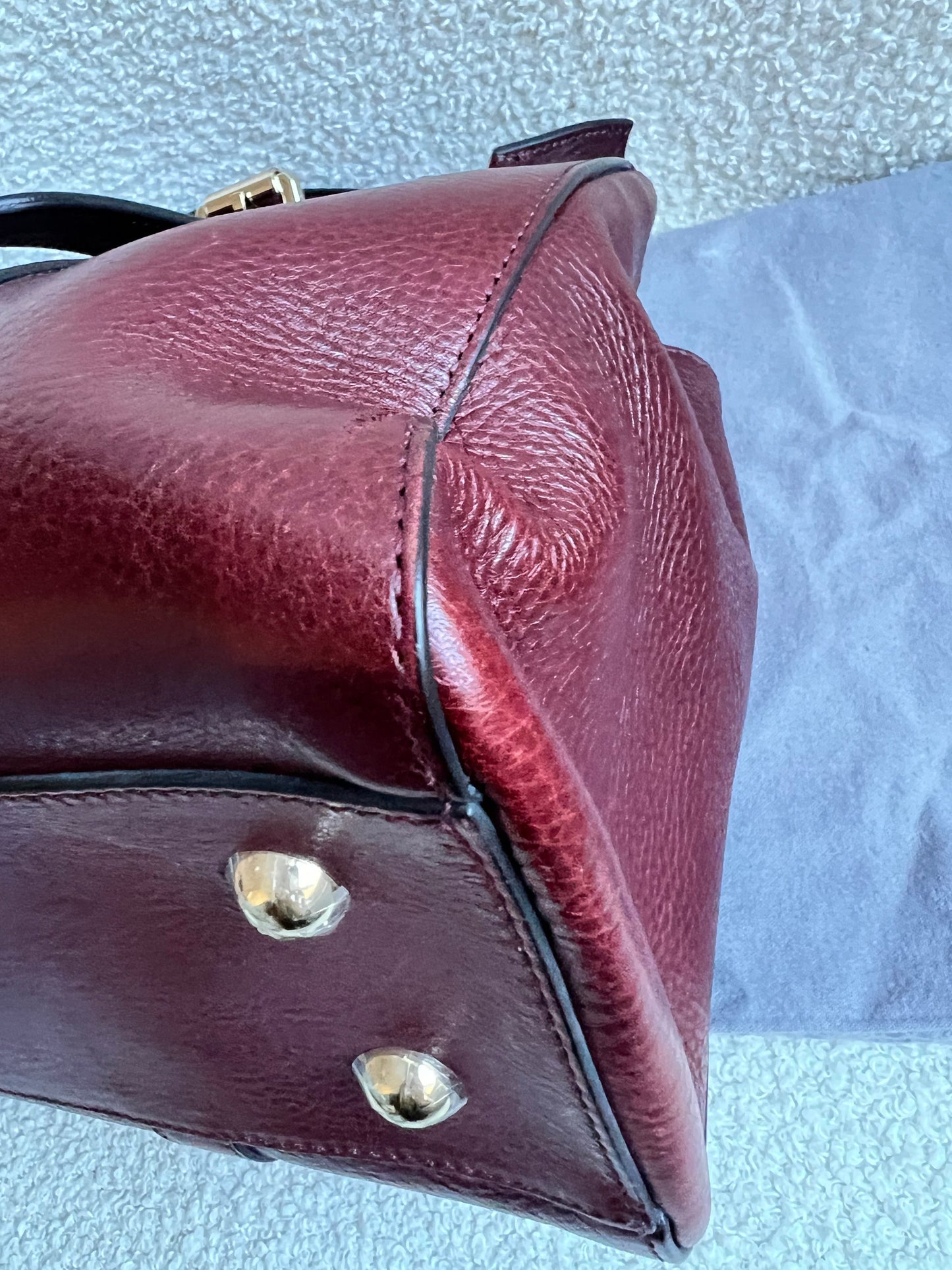 Mulberry Oxblood Small Double Zip Bayswater Tote (£1500)