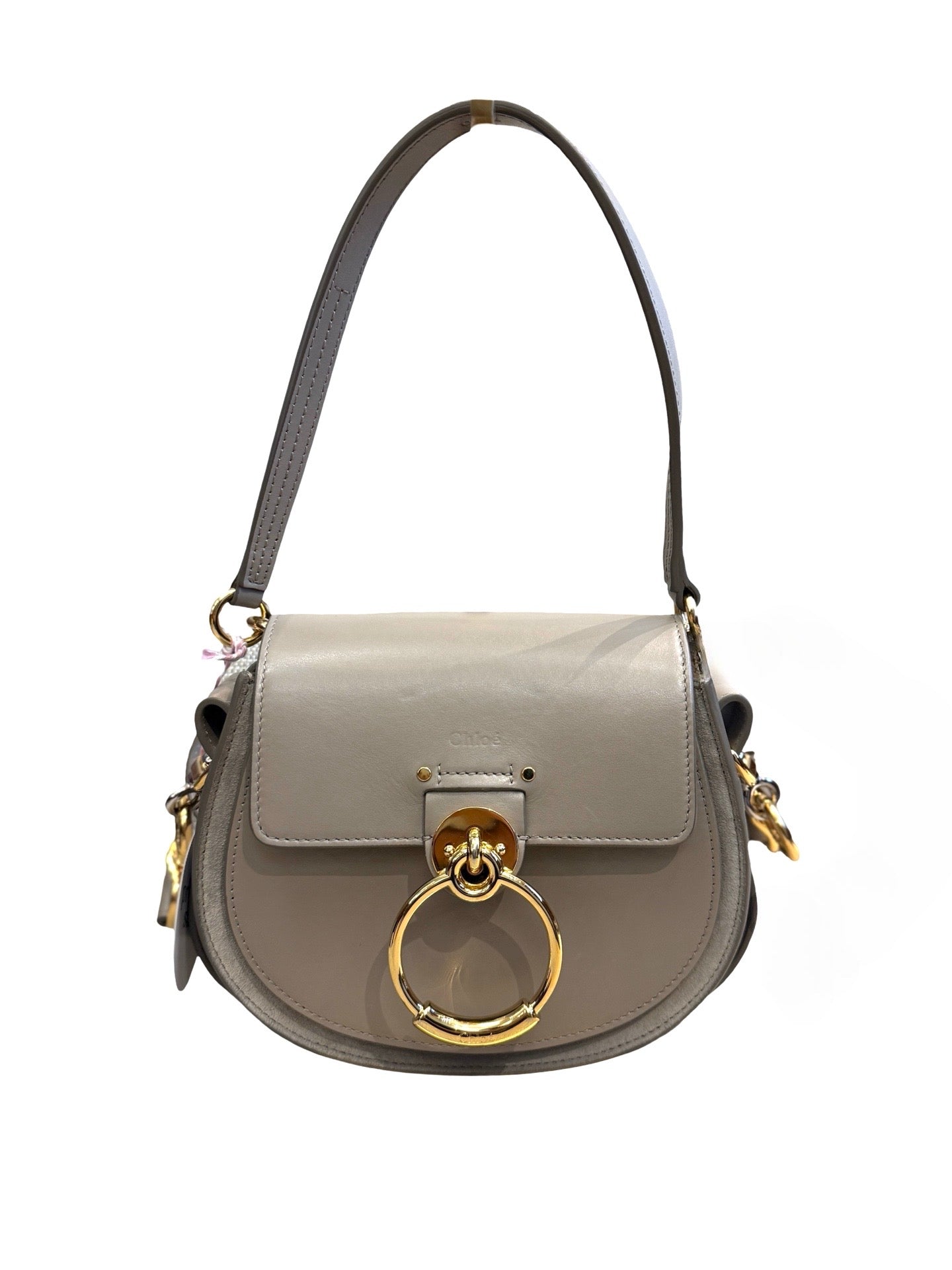 Tess Small Motty Grey Gold Hardware