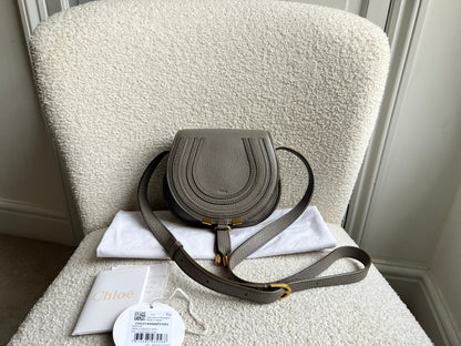 Chloe Small Cashmere Grey Marcie Saddle Bag (RRP £1050)