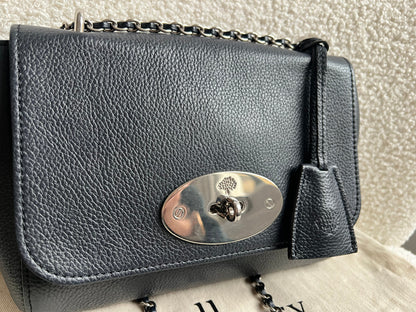 Mulberry Midnight Regular Lily with Silver Hardware (RRP £1095)