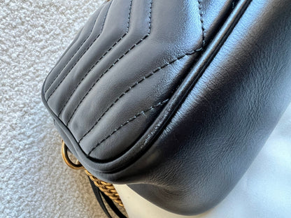 Gucci GG Black Marmont Small Shoulder Bag (RRP £1440)