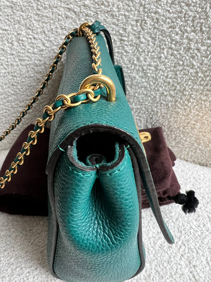 Mulberry Ocean Green Regular Lily with Gold Hardware (RRP £995)
