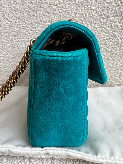Gucci GG Mini Velvet Marmont Mini Shoulder Bag (RRP £1295)