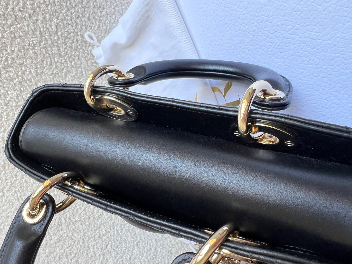 Dior Small Lady D-Joy Bag Black Cannage Lambskin (RRP £3,800)