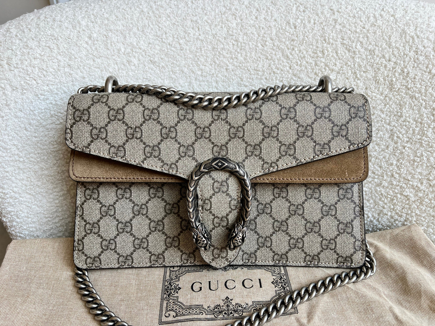 Gucci Dionysus GG Supreme Small Shoulder Bag (RRP £2,280)