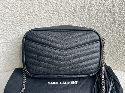 Yves Saint Laurent (YSL) Black Mini Lou Camera Bag (RRP £1285)