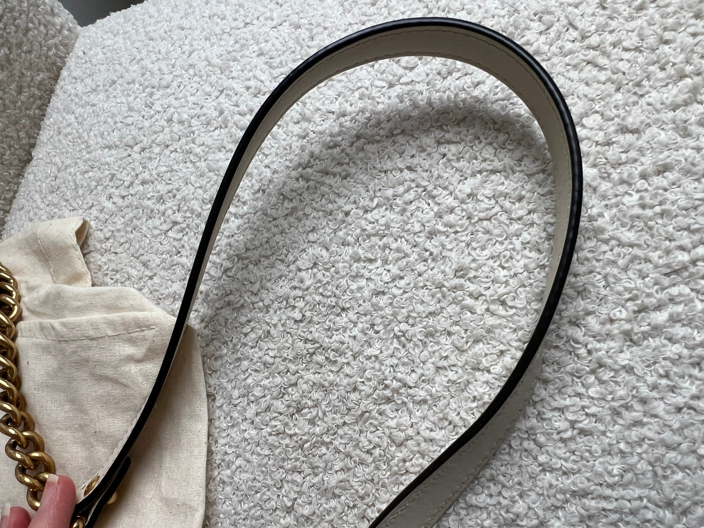 Gucci GG White Marmont Mini Shoulder Bag (RRP £1,890)