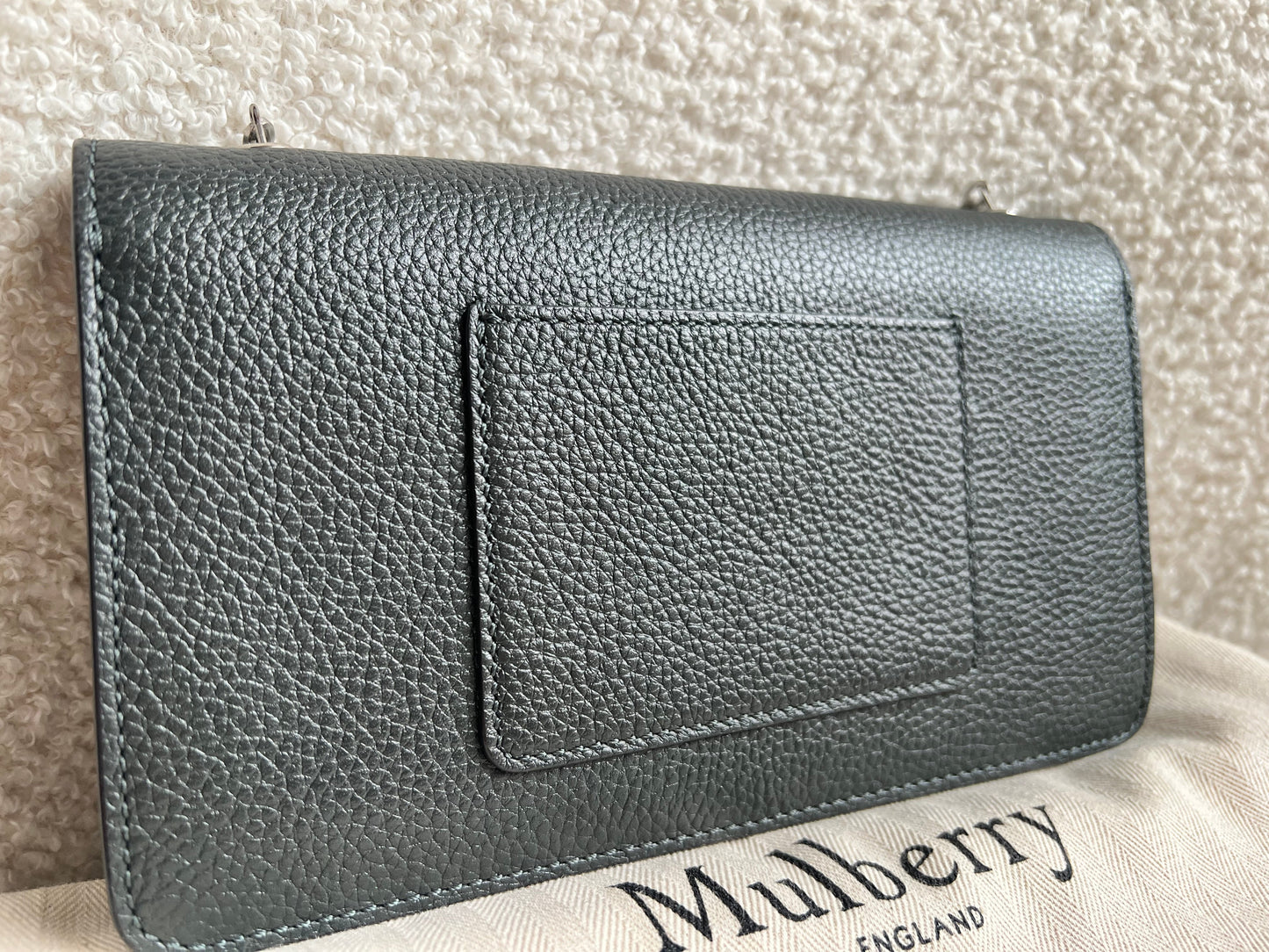Mulberry Grey Bayswater Clutch (RRP £495)