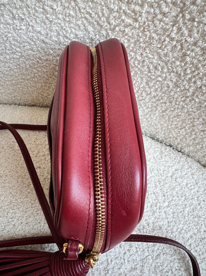 Yves Saint Laurent (YSL) Burgundy Blogger Camera Bag