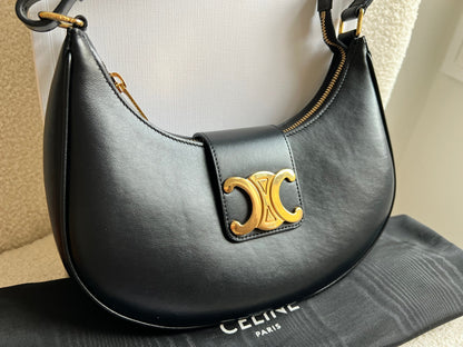 Celine Medium Ava Triomphe in Black (RRP £1850)