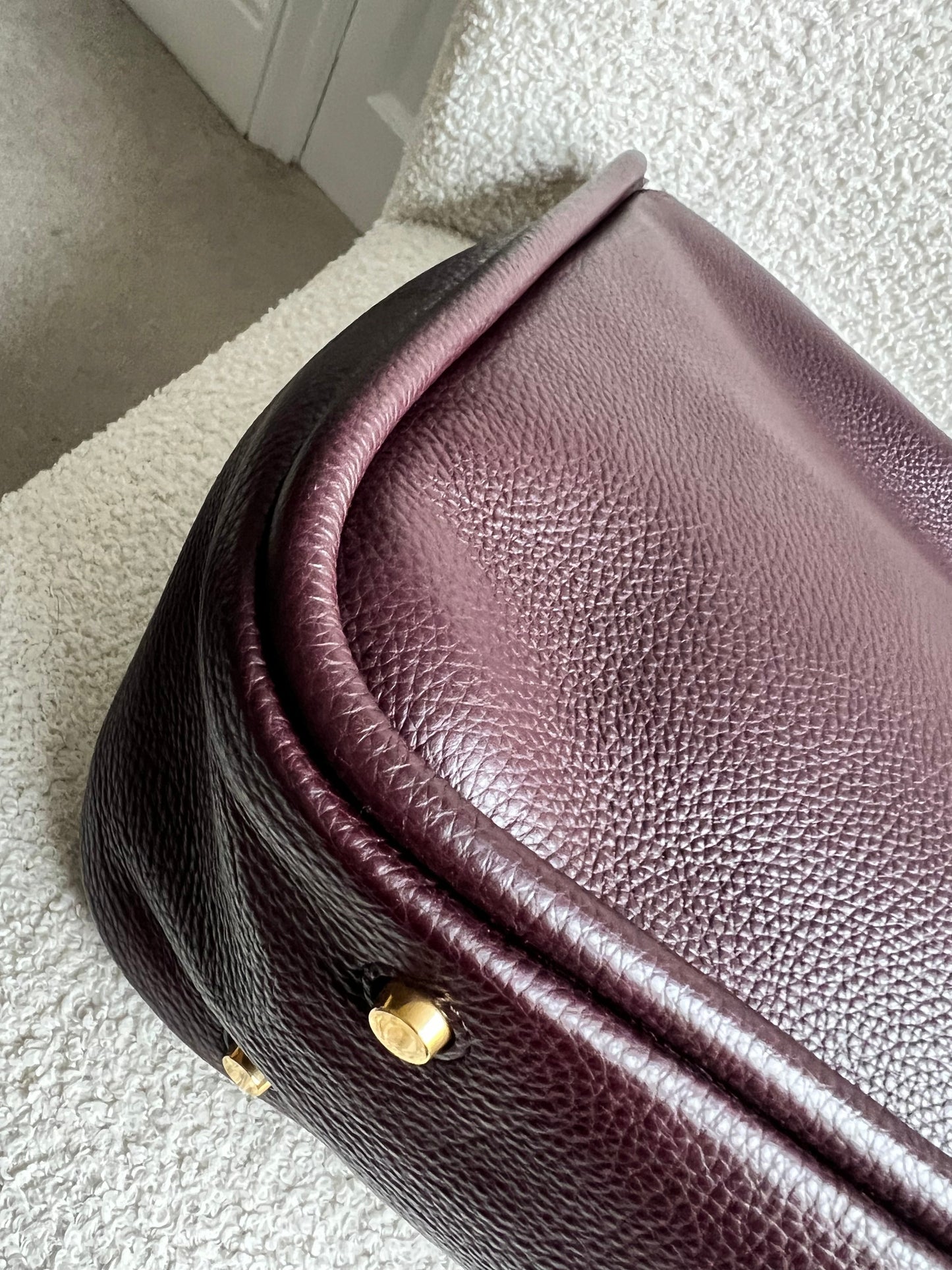 Mulberry Large Leighton in Oxblood with Gold Hardware (RRP £1,095)