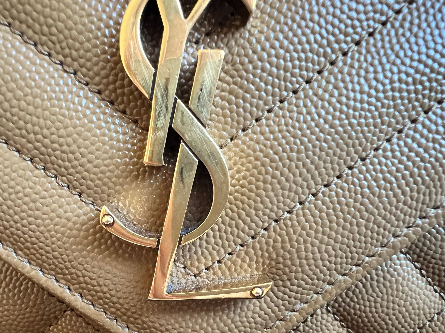 Yves Saint Laurent (YSL) Beige Small Envelope Bag (RRP £1,940)