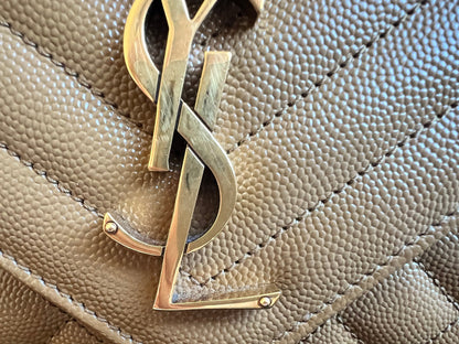 Yves Saint Laurent (YSL) Beige Small Envelope Bag (RRP £1,940)