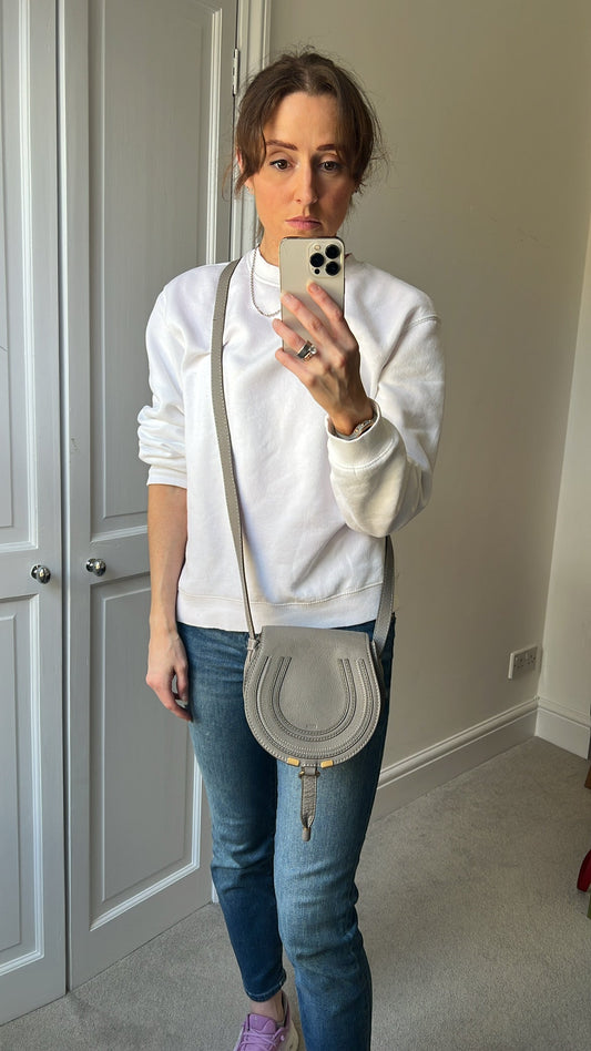 Chloe Small Cashmere Grey Marcie Saddle Bag (RRP £1050)