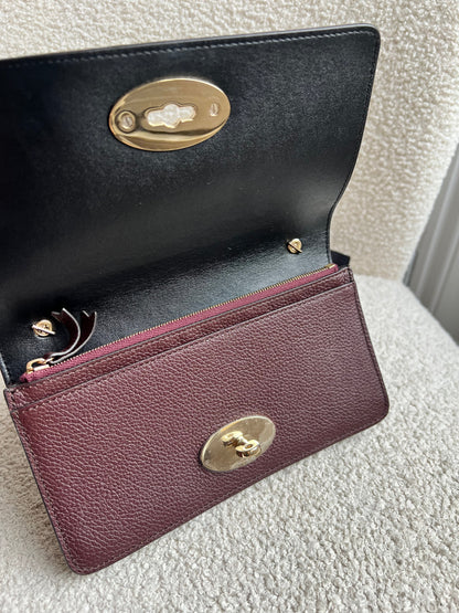 Mulberry Oxblood Bayswater Clutch (RRP £495)