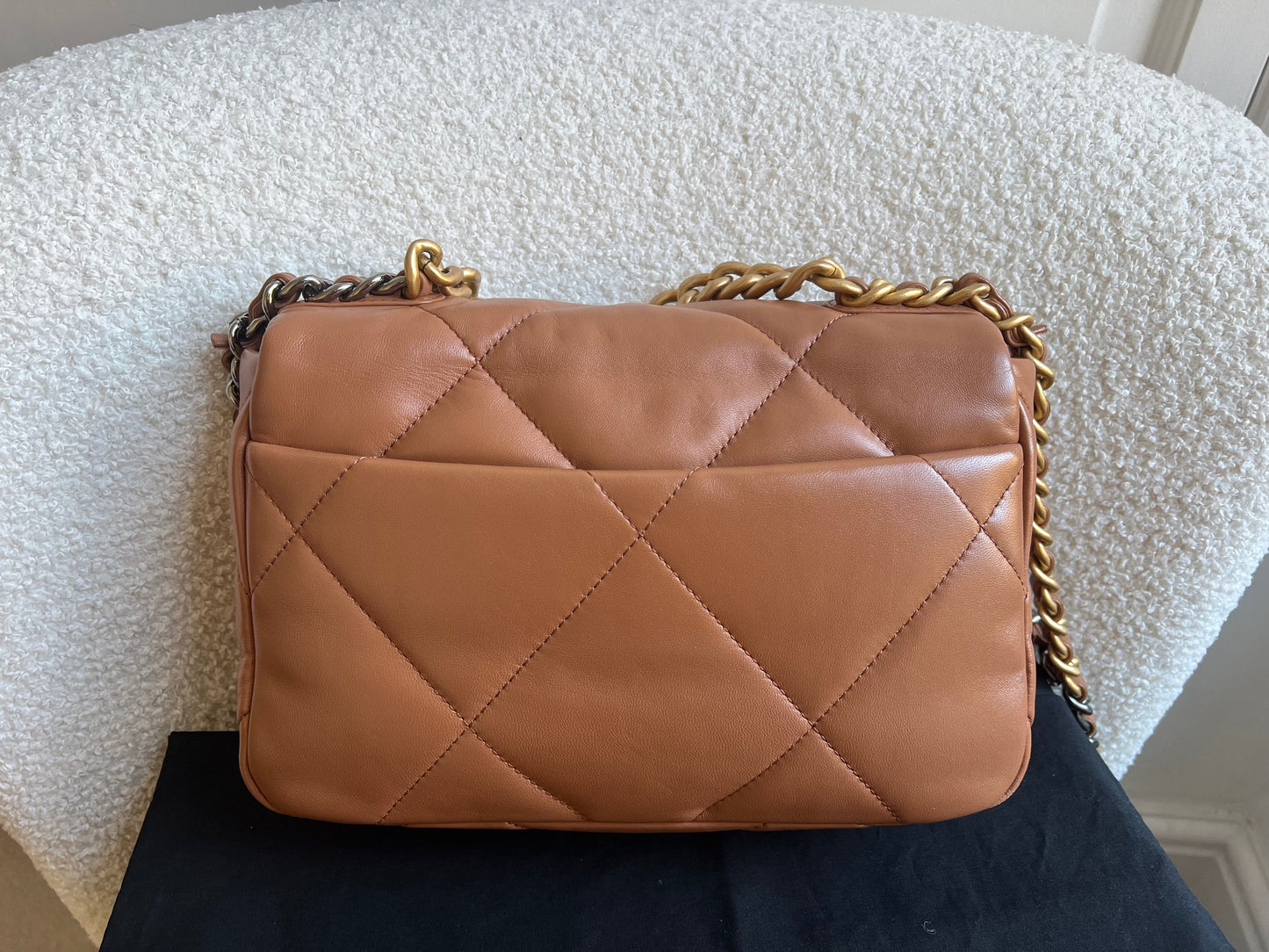 Chanel Small 19 in Caramel Lambskin (RRP £5,590)