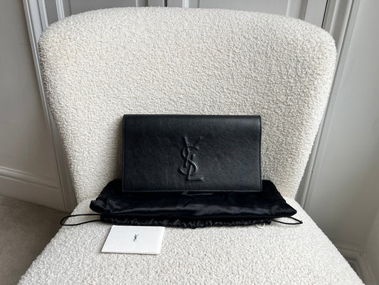 Yves Saint Laurent (YSL) Black Belle de Jour Clutch