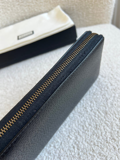 Gucci Black Animalier Wallet Zip Around (RRP £530)