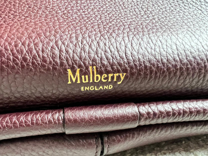 Mulberry Large Leighton in Oxblood with Gold Hardware (RRP £1,095)