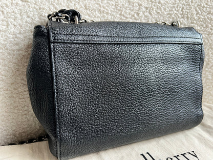 Mulberry Black Regular Lily with Silver Hardware (RRP £995)