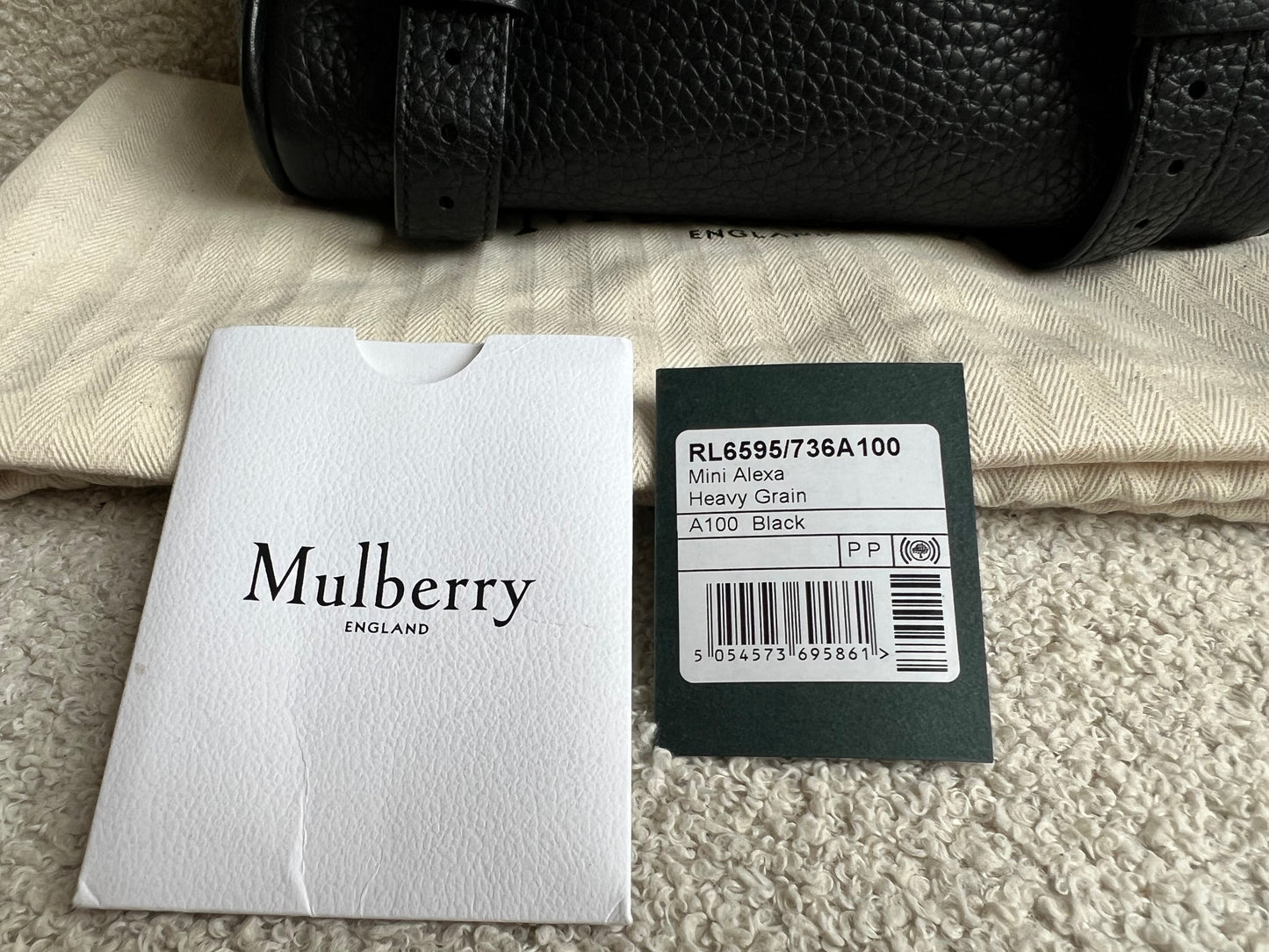 Mulberry Black Mini Alexa (RRP £995)