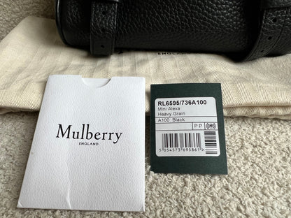 Mulberry Black Mini Alexa (RRP £995)