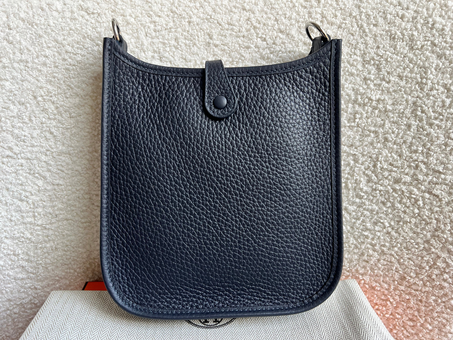 Hermes Evelyne TPM in Caban Clemence Leather with Palladium Hardware