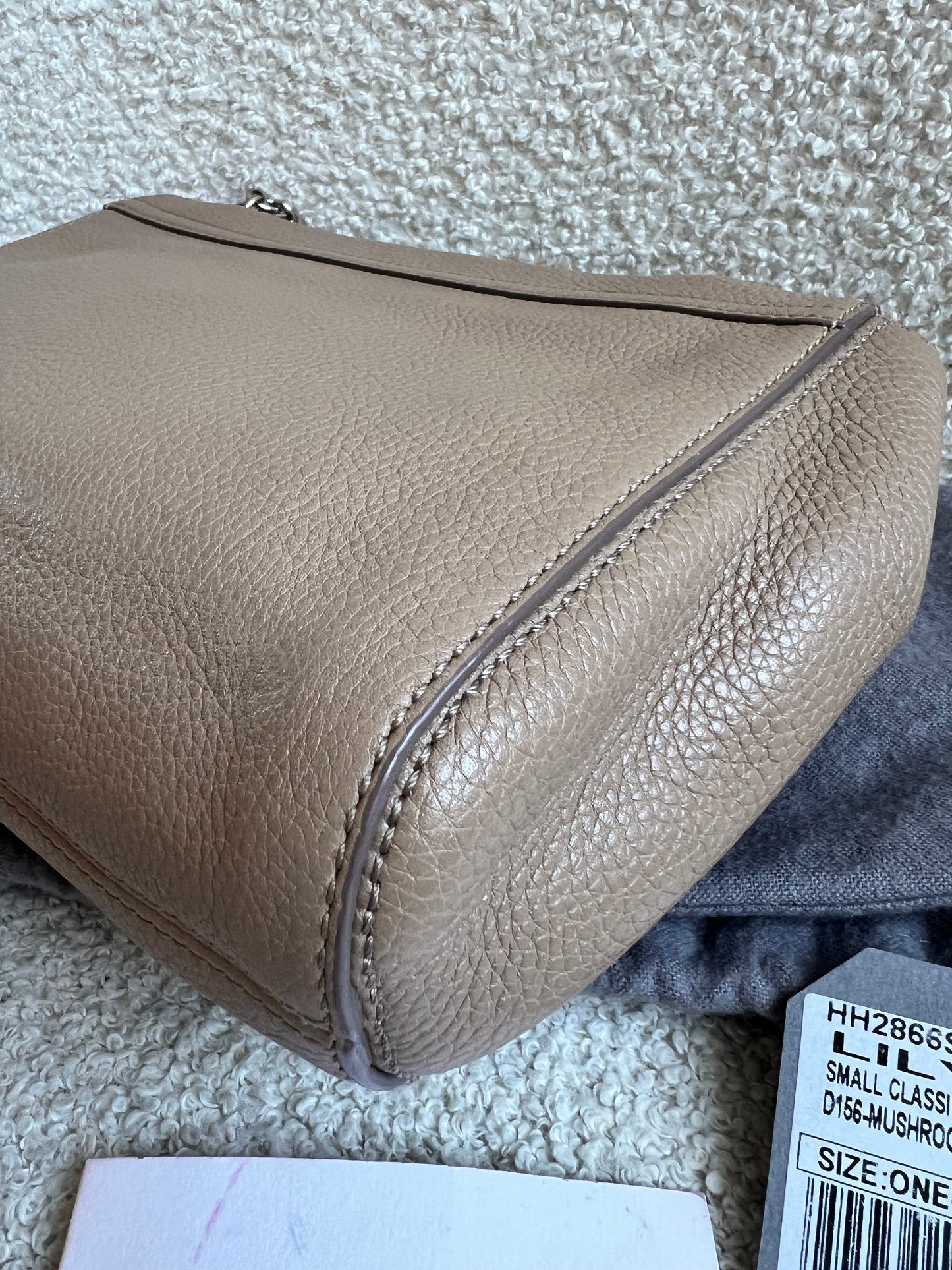 Mulberry Mushroom Grey Regular Lily with Silver Hardware (RRP £995)