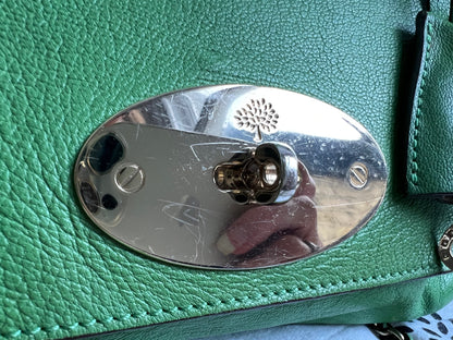 Mulberry Grass Green Regular Lily with Gold Hardware (RRP £895)
