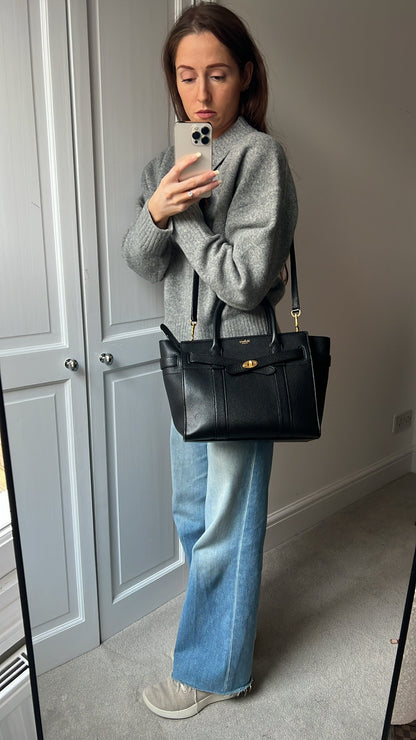 Mulberry Black Small Zipped Bayswater (RRP £1,245)