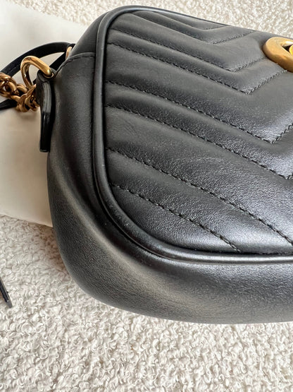Gucci GG Black Marmont Small Shoulder Bag (RRP £1440)